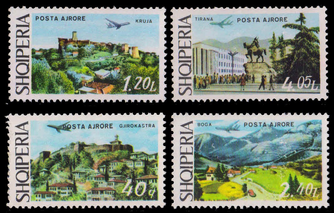 ALBANIA 1975-Tourist Resorts, Tourism, Set of 4, Mint G/W, S.G. 1799, 1802-04-Cat £ 13.50