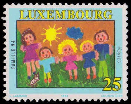 LUXEMBOURG 1994-Int. Year of the Family, 1 Value, MNH, S.G. 1375-Cat £ 6.50