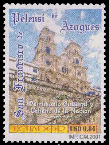 ECUADOR 2001-Church of San Francisco de Azogues, Cultural Heritage, S.G. 2492-Cat � 8.50