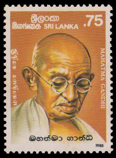 SRI LANKA 1988-Mahatma Gandhi, 1 Value, MNH Stamp