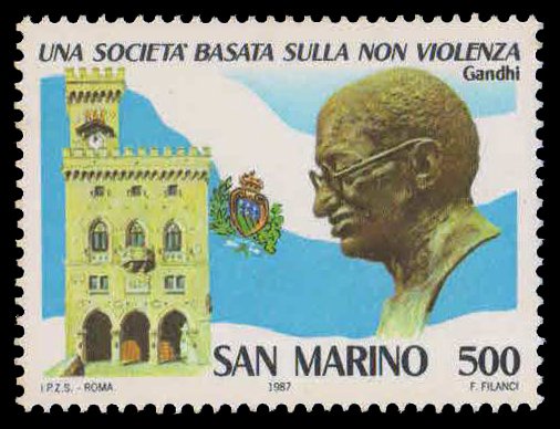 SANMARINO 1987-Mahatma Gandhi, 1 Value, MNH