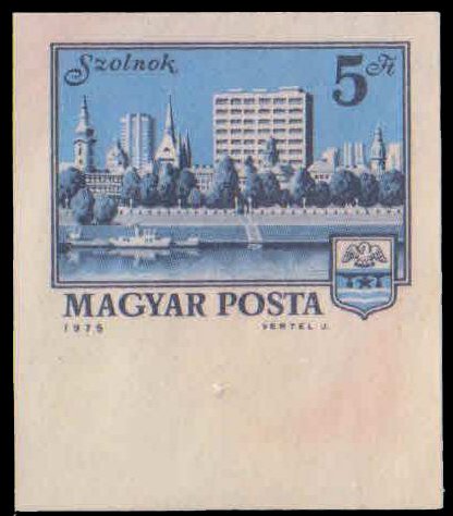 HUNGARY 1972-Szolnok, Buildings, Imperf, 1 Value, Mint G/W, S.G. 2746