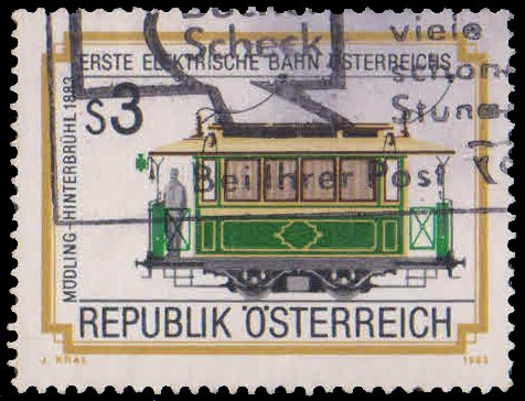 AUSTRIA 1983-Electric Railway, 1 Value, Used, S.G. 1980