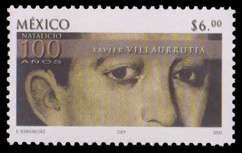 MEXICO 2003-Xavier Villaurrutia (Writer), Birth Cent. 1 Value, MNH, S.G. 2806-Cat £ 3.75