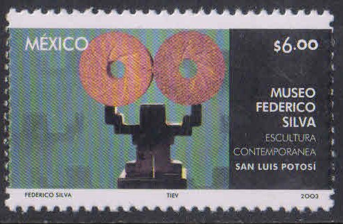 MEXICO 2003-Tlaloc (Sculpture) Museo Federico Silva (Contemporary Culture Museum), 1 Value, MNH, S.G. 2809