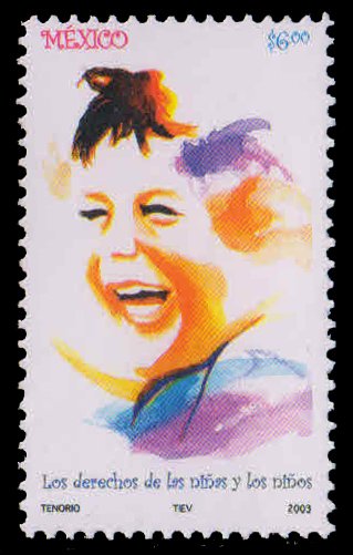 MEXICO 2003-Laughing Child, Rights of the Child, 1 Value, MNH, S.G. 2819-Cat � 3.75