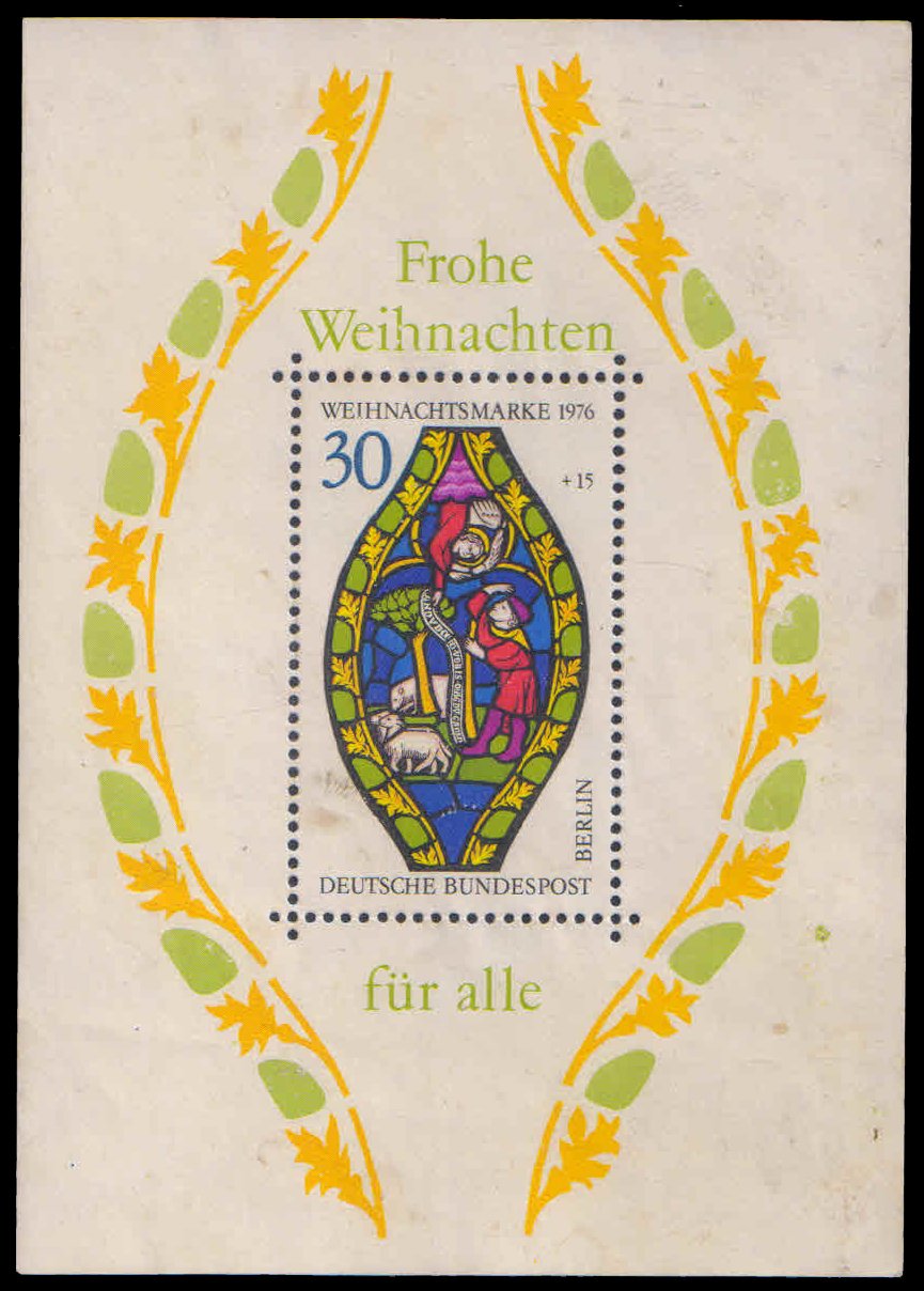 BERLIN 1976-Christmas, Miniature Sheet, Mint, S.G. B 515