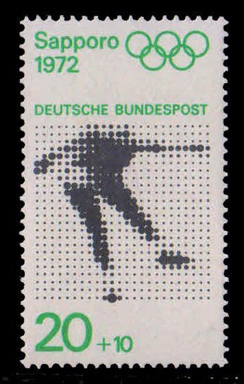 GERMANY 1971-Ice Dancing, Winter Games, 1 Value, MNH, S.G. 1590