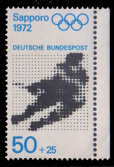 GERMANY 1971-Ice Hockey, Winter Games, 1 Value, MNH, S.G. 1592-Cat £ 2.75