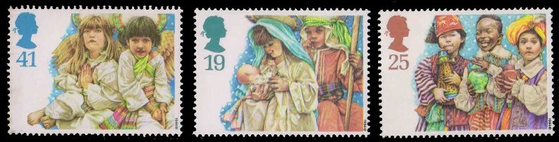 GREAT BRITAIN 1994-Christmas, Set of 3, MNH, S.G. 1843, 44, 47