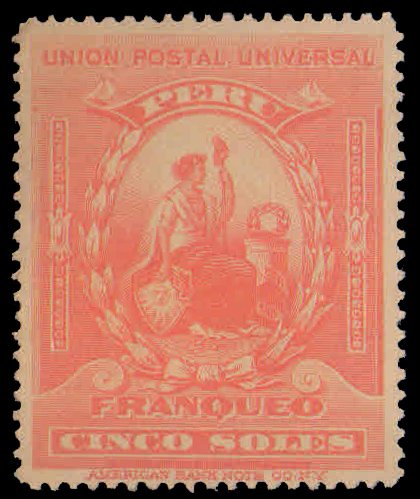 PERU 1899-Pres. Nicolas de Pierola-1 Value, Mint, S.G. 353