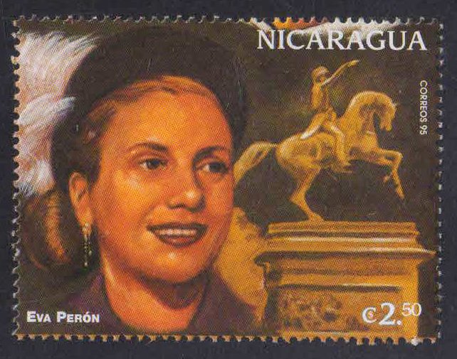 NICARAGUA 1996-Eva Peron, Famous Women, 1 Value, MNH