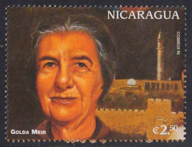 NICARAGUA 1996-Golda Meir, Famous Women, 1 Value, MNH, S.G. 3617