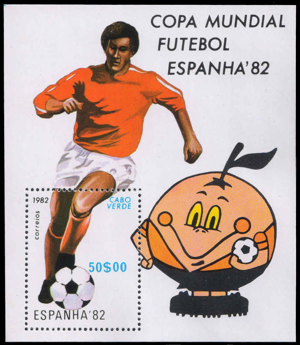 CAPE VERDE ISLANDS, Football, World Cup Football Championship, M/S, MNH, S.G. MS 531