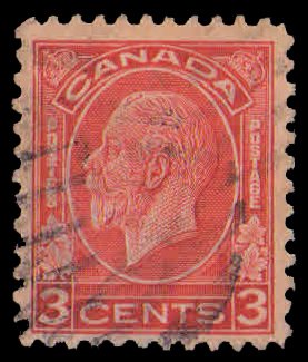 CANADA 1932-King George V, 3 Cent. Red, 1 Value, Used