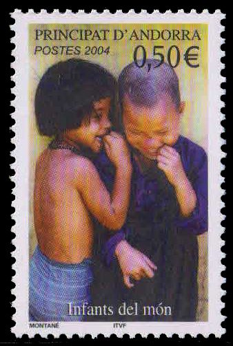 ANDORRA (French) 2004, Children, 1 Value, MNH, S.G. F 638-Cat £ 3.50
