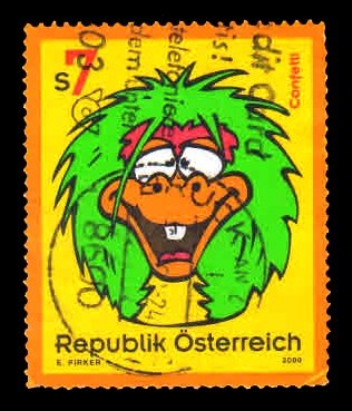 AUSTRIA 2000 - Confetti Cartoon, Children Television Programme. 1 Value Used. S.G. 2565
