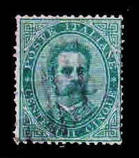 ITALY 1879 - King Umberto 1st. 1 Value. Used. 145 Year Old. S.G. 31