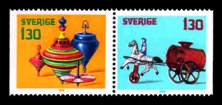 SWEDEN 1978 - Christmas, Old Toys. Set of 2 MNH. S.G. 985-86 Cat � 2