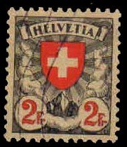 SWITZERLAND 1924 - Coat of Arms. 1 Value Used. S.G. 332a. Cat � 14.00