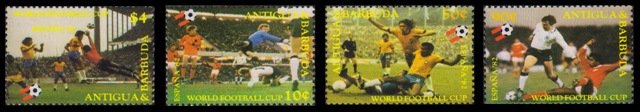 ANTIGUA & BARBUDA 1982 - World Cup Football Championship, Spain. Set of 4 Stamps. MNH. S.G. 733-736
