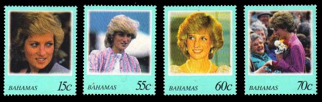 BAHAMAS 1998 - Lady Diana, Princes of Wales. Set of 4 MNH. S.G. 1130-31