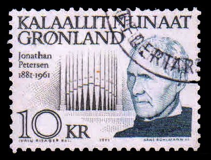 GREENLAND 1991 - Jonathan Petersen. Composer. 1 Value, Used. S.G. 239. Cat � 4