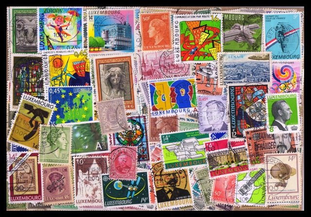 LUXEMBOURG - 220 All Different Used Postage Stamps. Old & New.  Large & Small. Mostly Used