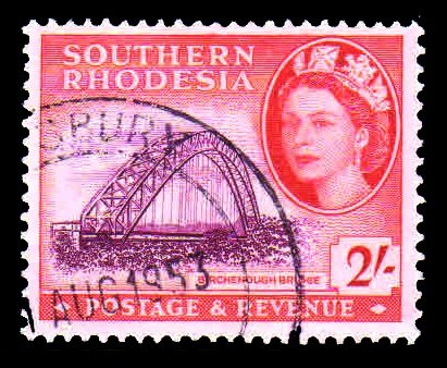 SOUTHERN RHODESIA 1953 - Birchenough Bridge. 1 Value, Used. S.G. 87. Cat � 10