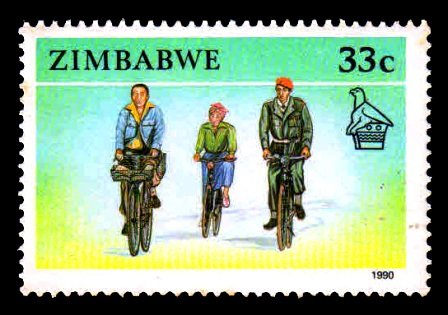 ZIMBABWE 1990 - Bicycle. Transport. 1 Value, MNH Stamp. S.G. 780. Cat � 1.75