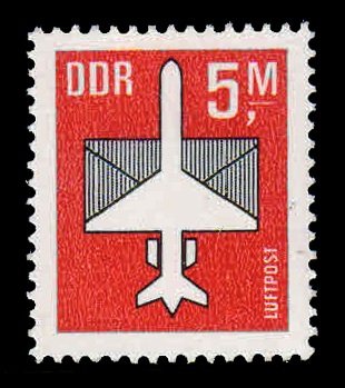 GERMANY EAST 1982 - Aircraft & Envelope. 1 Value, MNH. S.G. E2467. Cat � 8