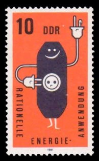 EAST GERMANY 1981 - Plugs & Socket. Conservation of Energy. 1 Value, MNH. S.G. E2315