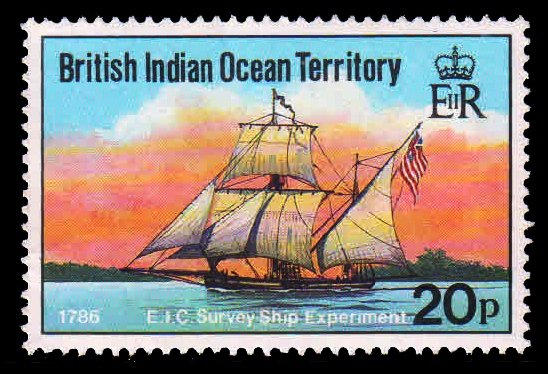 BRITISH INDIAN OCEAN TERRITORY 1991 - Visiting Ships. E.I.C. Survey Brig, 1786. 1 Value, MNH. S.G. 115. Cat � 2.00
