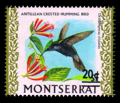 MONTSERRAT 1974 - Birds. Flora & Fauna. 1 Value, MNH. S.G. 338