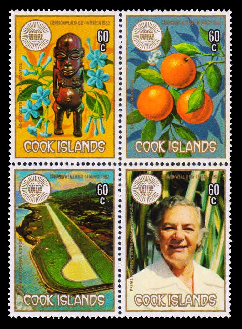 COOK ISLANDS 1983 - Commonwealth Day. Set of 4, MNH. S.G. 862-865