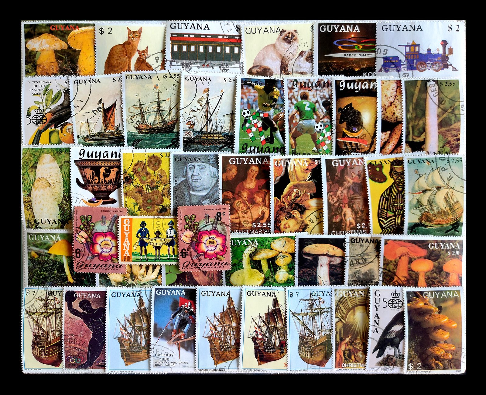 GUYANA - 90 Different, Flora & Fauna, Thematic & Only Large Stamps