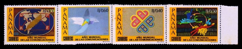 PANAMA 1983 - World Communications Day, U.P.U. Dove, Postal Union of America & Spain, Set of 4 Stamps, MNH. S.G. 1327-30