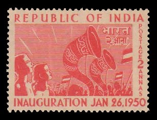 INDIA 1950 - 2As, Republic of India, MNH