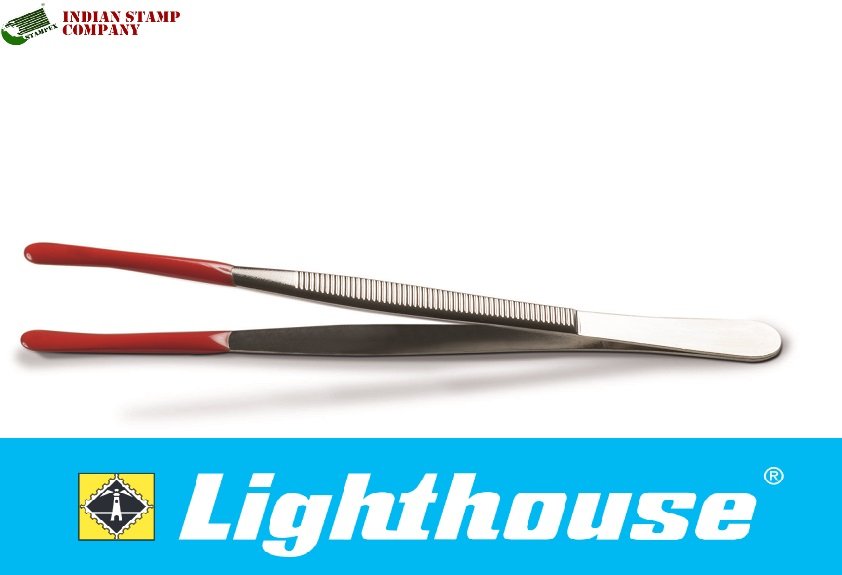 LIGHTHOUSE Coin Tweezers -MPI1, 12 cm Plastic-tipped tongs, Made In Germany