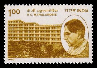 INDIA 1993 - P.C. Mahalanobis 1Re. Statistician and Planner, 1 Value, MNH, S.G. 1542, Phila No. 1376