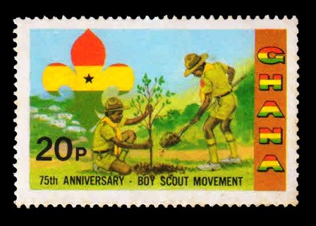 GHANA 1982 - 75th Anniversary of Boy, Scout, 1 Value, MNH, S.G. 991