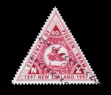 NEW ZEALAND 1997 - Triangular Shaped, Centenary of Great Barrier Island Pigeon Post, 1 Value, Used Stamp, S.G. 2078