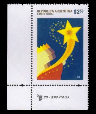 ARGENTINA 2011 - Christmas, Star of Bethlehem and Three King, 1 Value, MNH, S.G. 3475