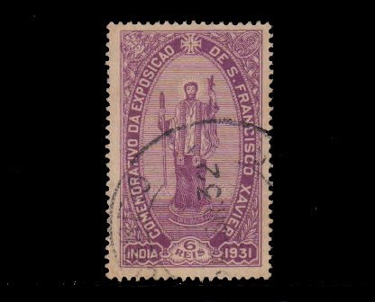 PORTUGUESE INDIA 1931 - St. Francis Xavier in Surplice and Cassock, 1 Value, Used, S.G. 500