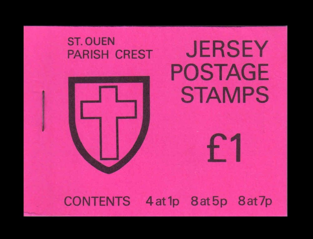 JERSEY 1976 - St. Ouen Parish Crest Booklet, Face £ 1, MNH (Total 20 Stamps)