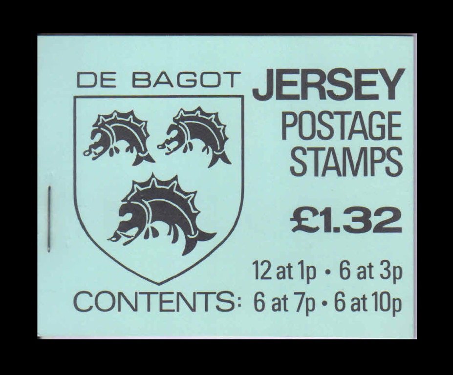 JERSEY 1981 - Arms of Jersey Families, Booklet of 30 Stamps, MNH 