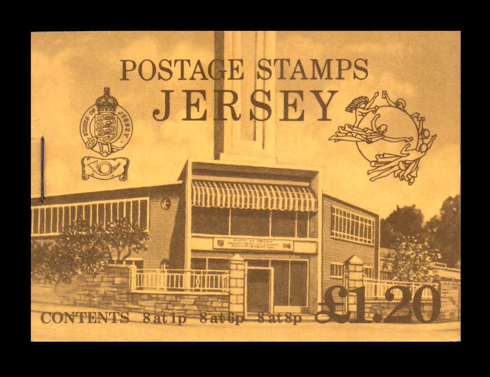 JERSEY 1979 - Architecture, Church, Tower and Park Booklet of 24 Stamps (3 Different Stamps), MNH