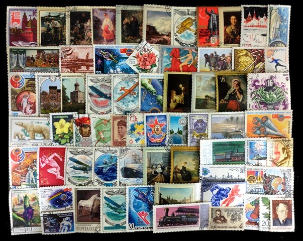 RUSSIA - 540 Different, Large and Thematic Stamps
