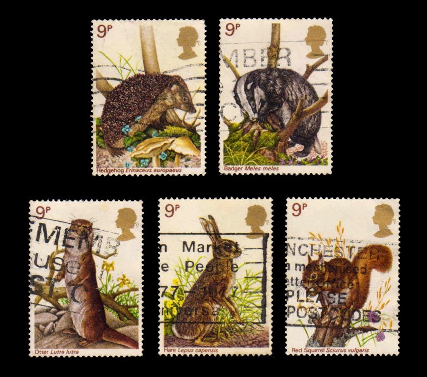 GREAT BRITAIN 1977 - Wild Life, Set of 5, Used Stamps, S.G. 1039-1043