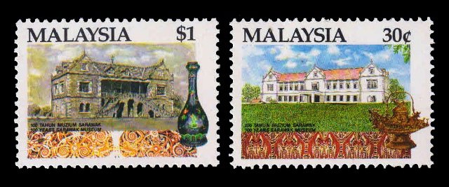 MALAYSIA 1991 - Centenary of Sarawak museum Building, Set of 2, MNH, S.G. 469-470